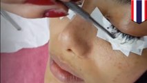 Woman's eyelids glued shut after failed eyelash extensions