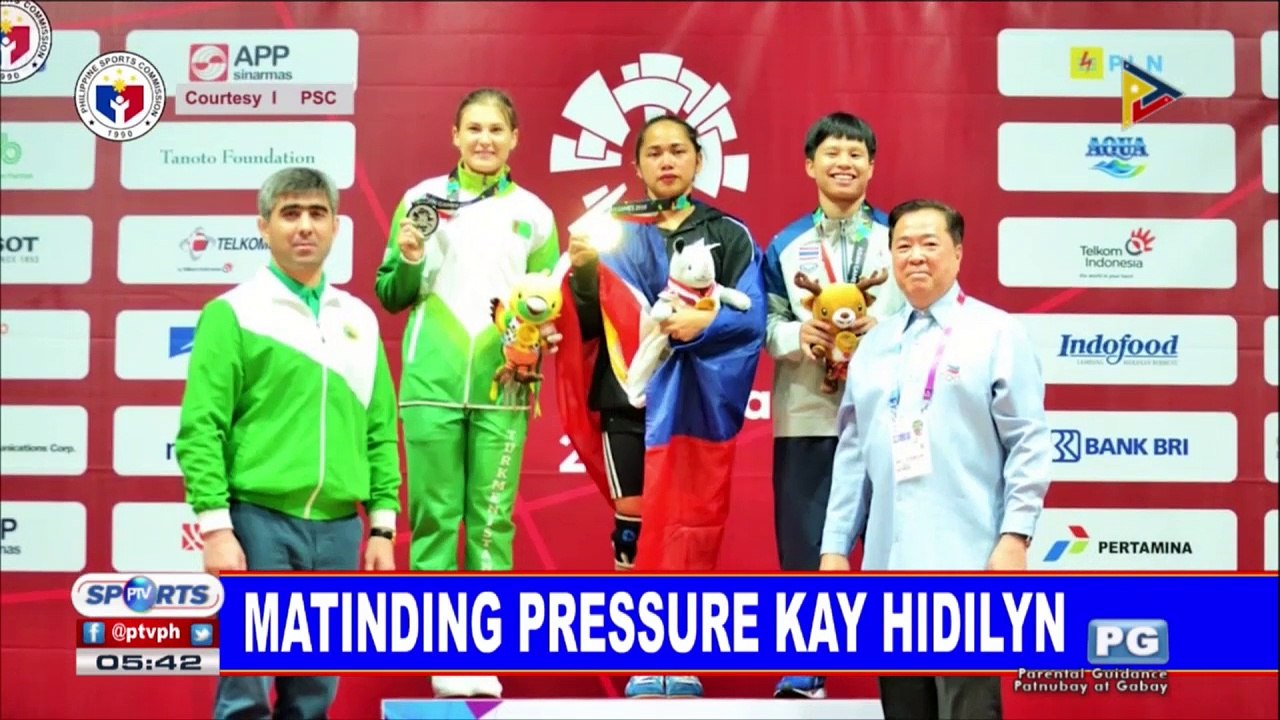 Matinding pressure kay Hidilyn