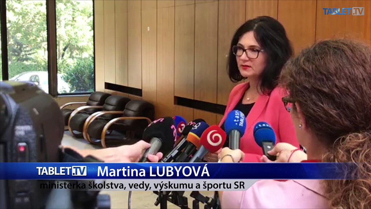 ZÁZNAM: Brífing ministerky školstva M. Lubyovej