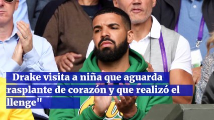 Drake visita a niña que aguarda trasplante de corazón y que realizó el "Kiki Challenge"