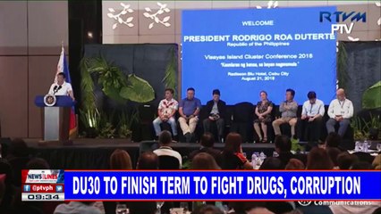 Du30 to finish term to fight drugs, corruption