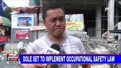 DOLE set to implement occupational safety law