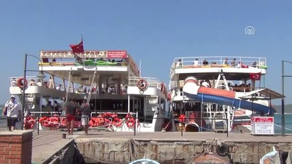 Ayvalık'ta Adalara Tekne Turlarına Yoğun İlgi