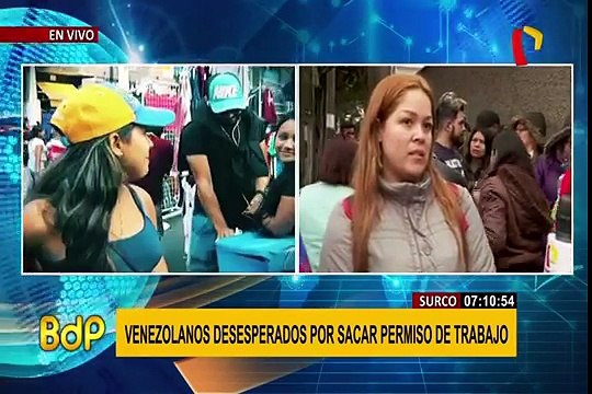 Surco: ciudadanos venezolanos realizan largas colas en Interpol para obtener PTP