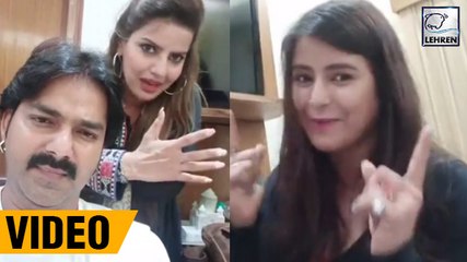 Dabang Sarkar की  एक्ट्रेस ने की Pawan Singh की फिल्म 'माँ तुझे सलाम ' का प्रमोशन