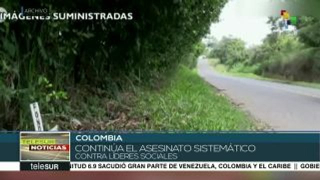 Aumenta a 150 cifra de líderes sociales asesinados en Colombia en 2018