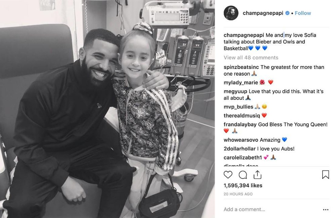 Drake überrascht kranken fan