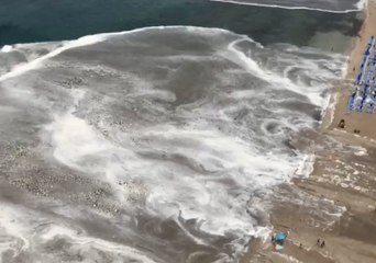 Surface Runoff From Flash Floods in Spain Creates Striking Visual Effect