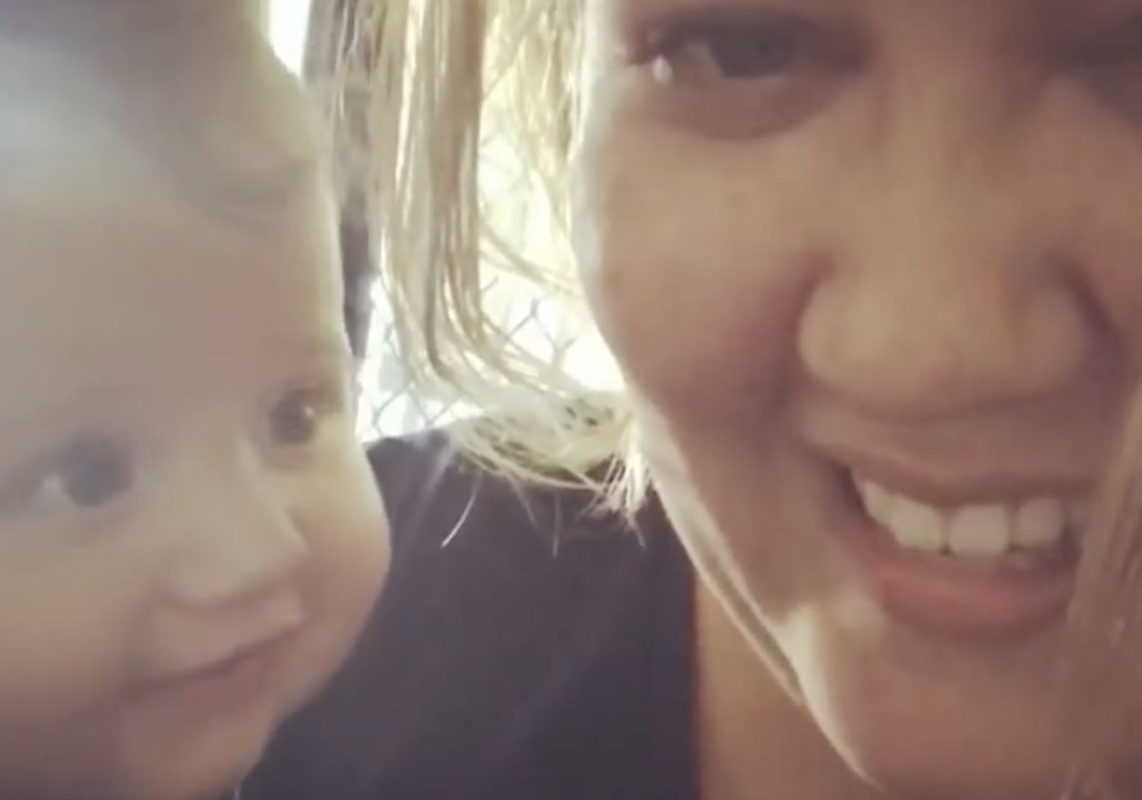 Cute Baby Gets the Hiccups at the Same Time as Her Mom