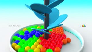 Learning colors for children with A lot of 3d Color Gumballs Videos for kids to learn Colo