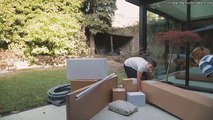 WIR packen unseren SWIMMINGPOOL aus (viele schwere Pakete xD)
