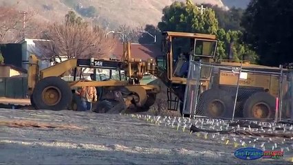 Heavy Equipment Machines Building A Parking Lot