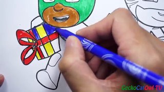 Les pyjamasques coloriage PJ Masks Coloring Birtday Cake