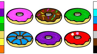 Tasty Donut Coloring Pages for Kids