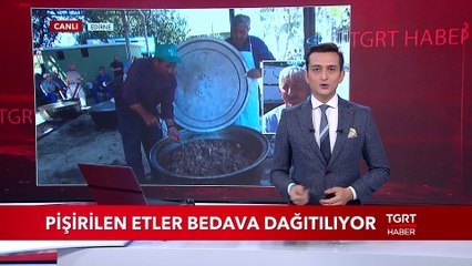 Pişirilen Etler Bedava Dağıtılıyor