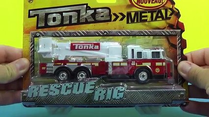 Toy Ambulance vehicle and Police car and Fire Truck unboxing presentation playing