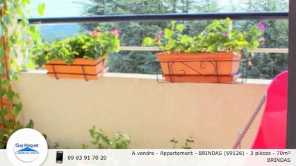 A vendre - Appartement - BRINDAS (69126) - 3 pièces - 70m²
