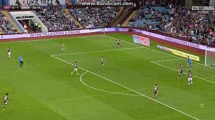 Kodjia  Goal  HD  Aston Villa 1 - 1	 Brentford  22-08-2018