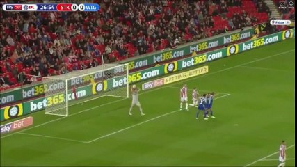 Will Grigg Goal - Stoke City 0-1 Wigan