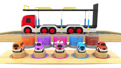 Colors for Children to Learn with Toy Street Vehicles Educational Videos Toy Cars for KIDS