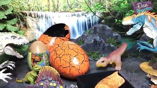HATCHING NEW DINOSAUR EGGS TOYS WITH JURASSIC DINOSAURS | Fun Video for Kids!