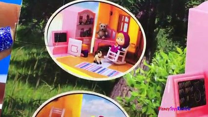 MASHA AND THE BEAR MASHAS HOUSE A PORTABLE PLAYSET WITH A BED THAT FOLDS OUT & DOGHOUSE U