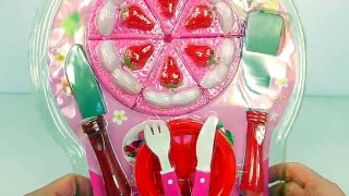 Strawberry Cutting Toy Cake Playset for Kids