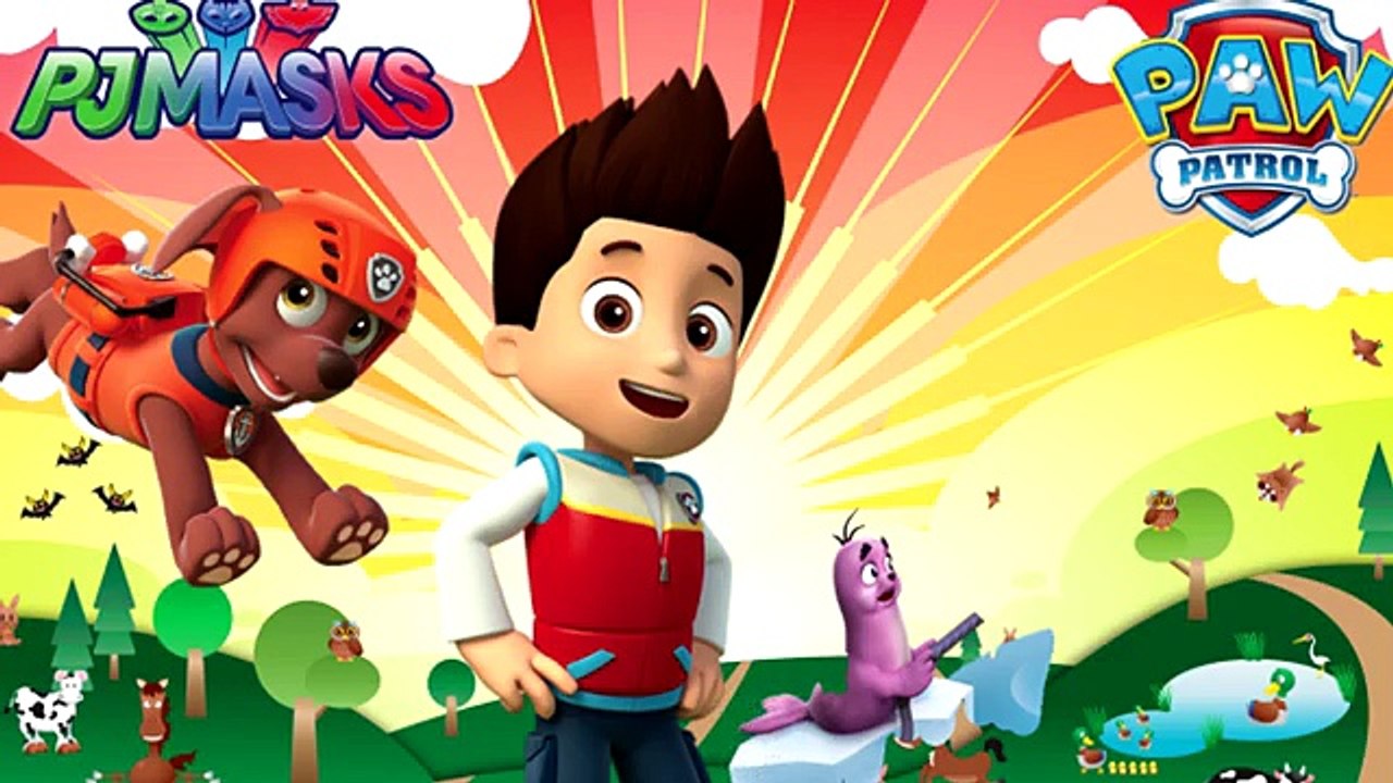 PAW PATROL as PJ MASKS Gekko Owlette Catboy Coloring videos for Kids & Funny Transforming