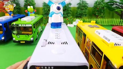 장난감TV 시내버스 유치원버스 경찰버스 장난감 뽀로로와친구들 공항출발 놀이 애니메이션 동영상 Doll Pororo Animation