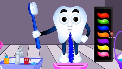 Colors for Children to Learn with Tooth Brush Colours for Kids to Learn Kids Learning Vide