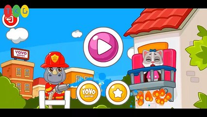 Xe Cứu Hỏa, Máy Bay Trực Thăng Fire Truck for Kids | TopKidsGames (TKG)