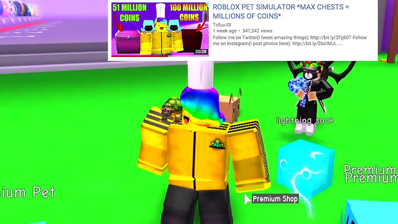 I Gave Her The Golden Dominus Pet And She Screamed Roblox Pet Simulator Dailymotion Video - roblox hack in pet simulator