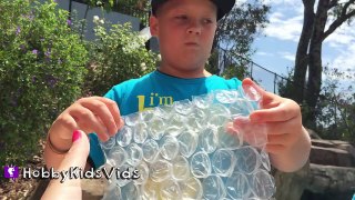 Bubble Wrap CONTEST! Pop Air Paper Bubbles + Chocolate Surprise Eggs for Winners HobbyKids