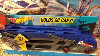 Hot Wheels City Turbo Hauler Holds 40 Cars!