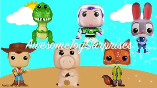 Toy Story 4 Disney Zootopia ! Learn Colors! Paint and Eggs! Funko Pop Toys! Fun Kids Video
