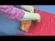 How to Make 3 Classic Childrens Toys : Childrens Puppet: Cutting Fabric