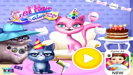 Fun Animal Care Cute Kitten Learn Hair Makeover Makeup Cat Hair Salon Birthday Party Kids