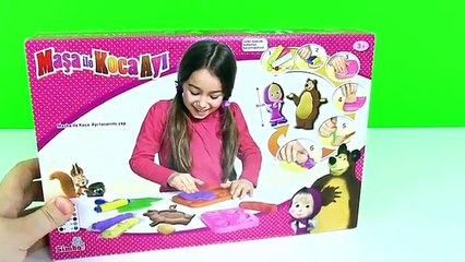 Maşa İle Koca Ayı Oyun Hamuru Seti Açma