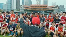 Relive all the excitement of the #RaceToTheEmirates in Singapore, where 200 fans gathered at the iconic Singapore Cricket Club for a chance to meet four Arsenal