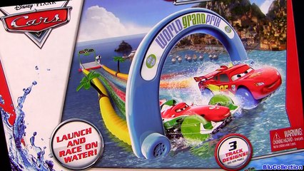Disney Cars Hydro Wheels Splash Speedway World Grand Prix Track to Play in Pool Bathtub Wa