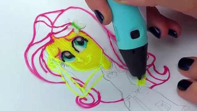 Fluttershy Equestria Girls form My Little Pony Drawing with 3D PEN Video for Kids
