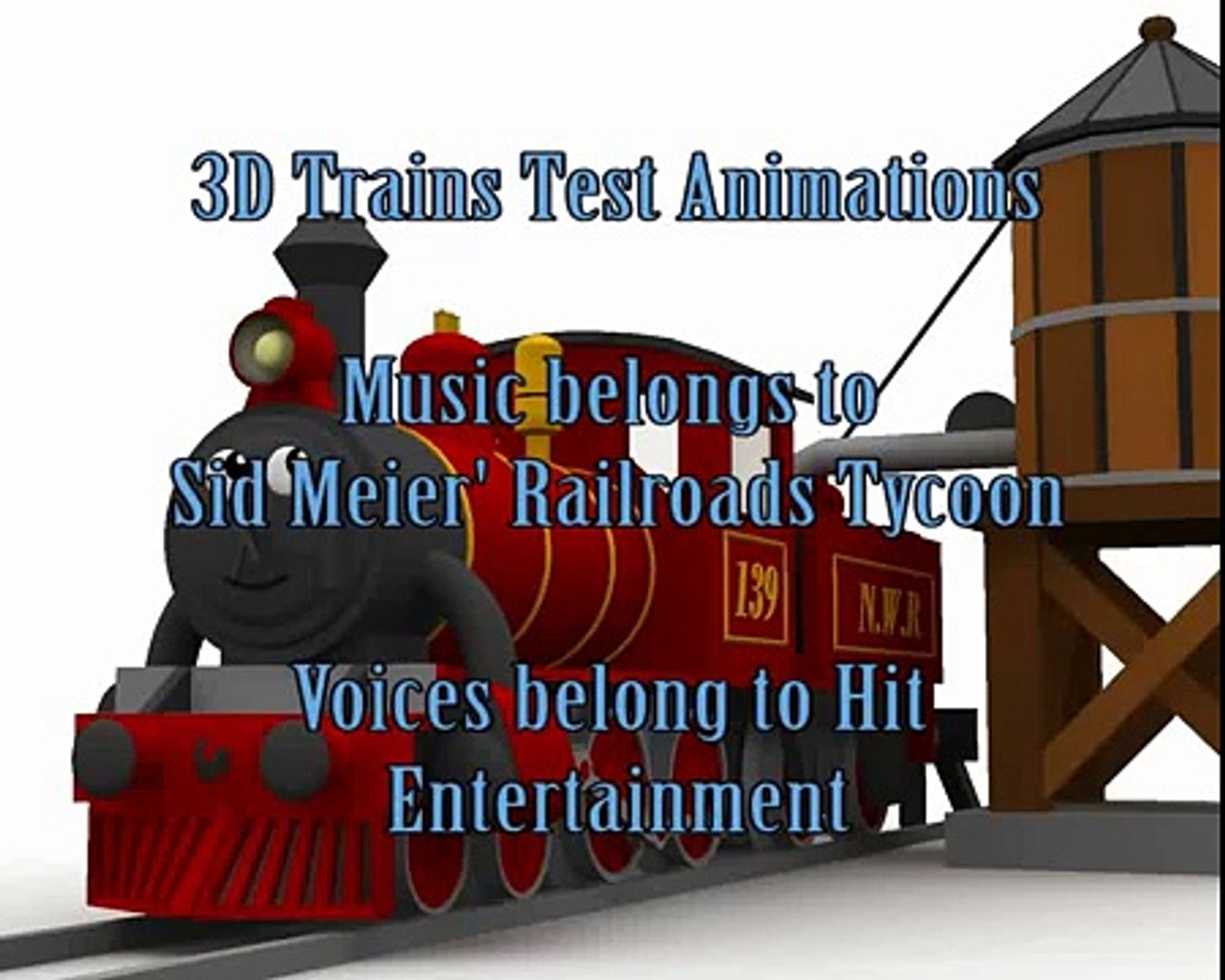 ⁣3D Trains Test Animations