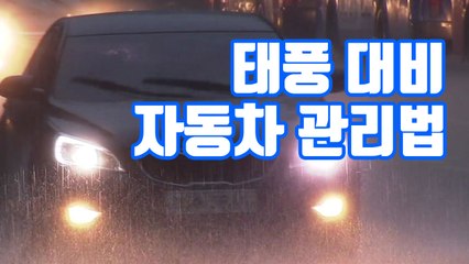 [자막뉴스] 태풍 대비 자동차 관리법 / YTN