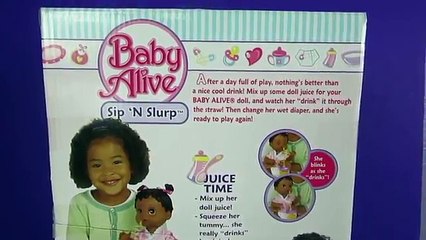 BABY ALIVE Sip n Slurp Compilation Unboxing! Feeding and Changing Video