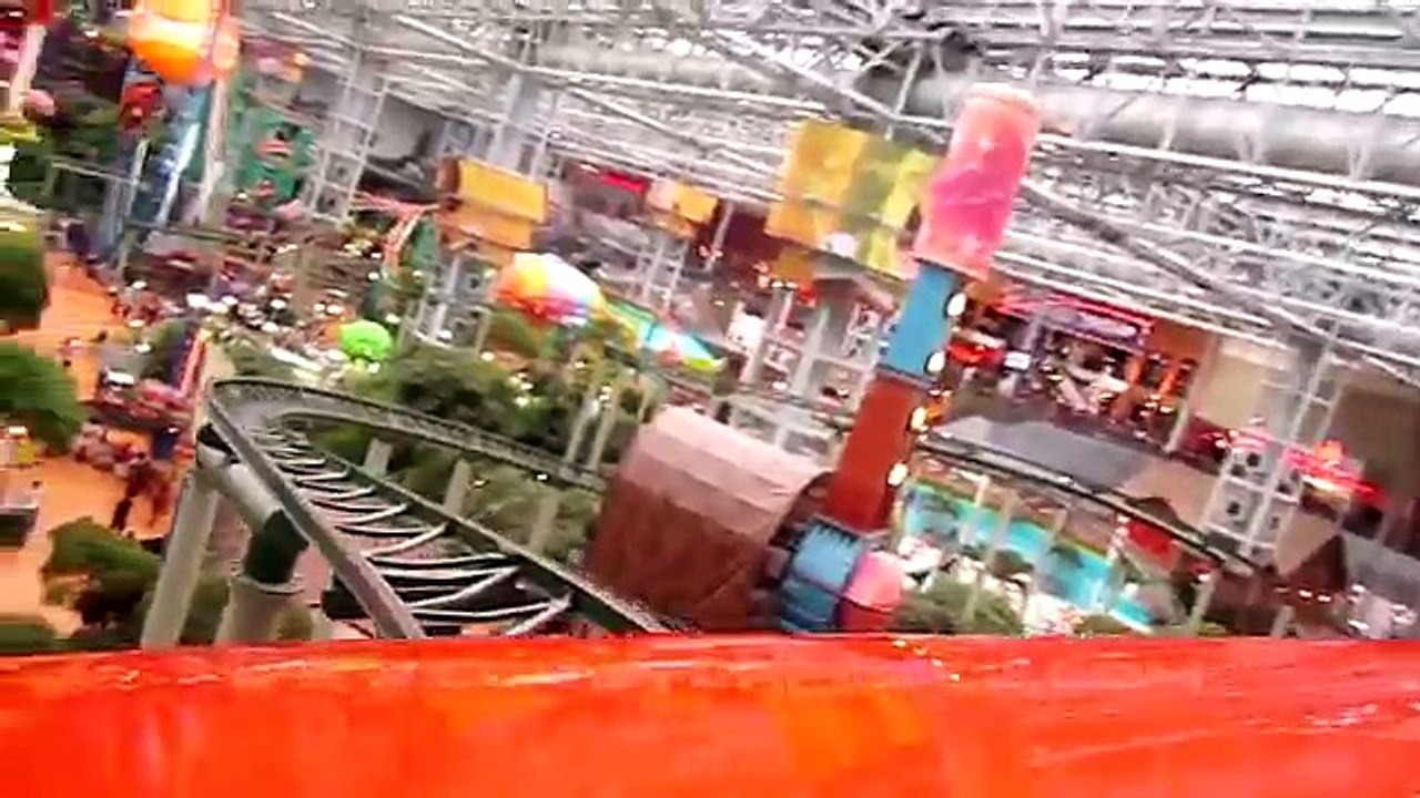 Pepsi Orange Streak Front Seat on ride HD POV Nickelodeon Universe