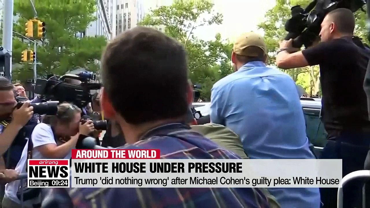 White House says Trump 'did nothing wrong' after Michael Cohen's guilty plea