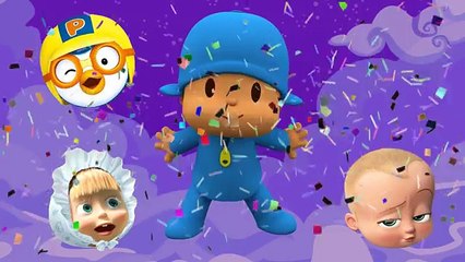 Wrong Heads Boss Baby Masha Pororo Pocoyo Finger Family Nursery Rhymes Song