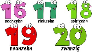 ♫ GERMAN Numbers Song 1 20 ♫ Zählen von 1 bis 20 ♫ Zahlenlied ♫ Zahlen Lernen