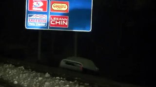 CAR IN DITCH Winter Storm Minnesota 12/4/new