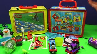 Open Surprise Lunch Boxes with Thomas and Friends and Curious George Toys